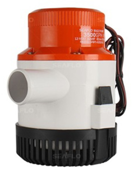 Bomba de esgoto SEAFLO 3500GPH 12V 13300L/H