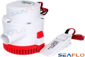 Bomba de esgoto SEAFLO 3000GPH  24V SE 11400L/H