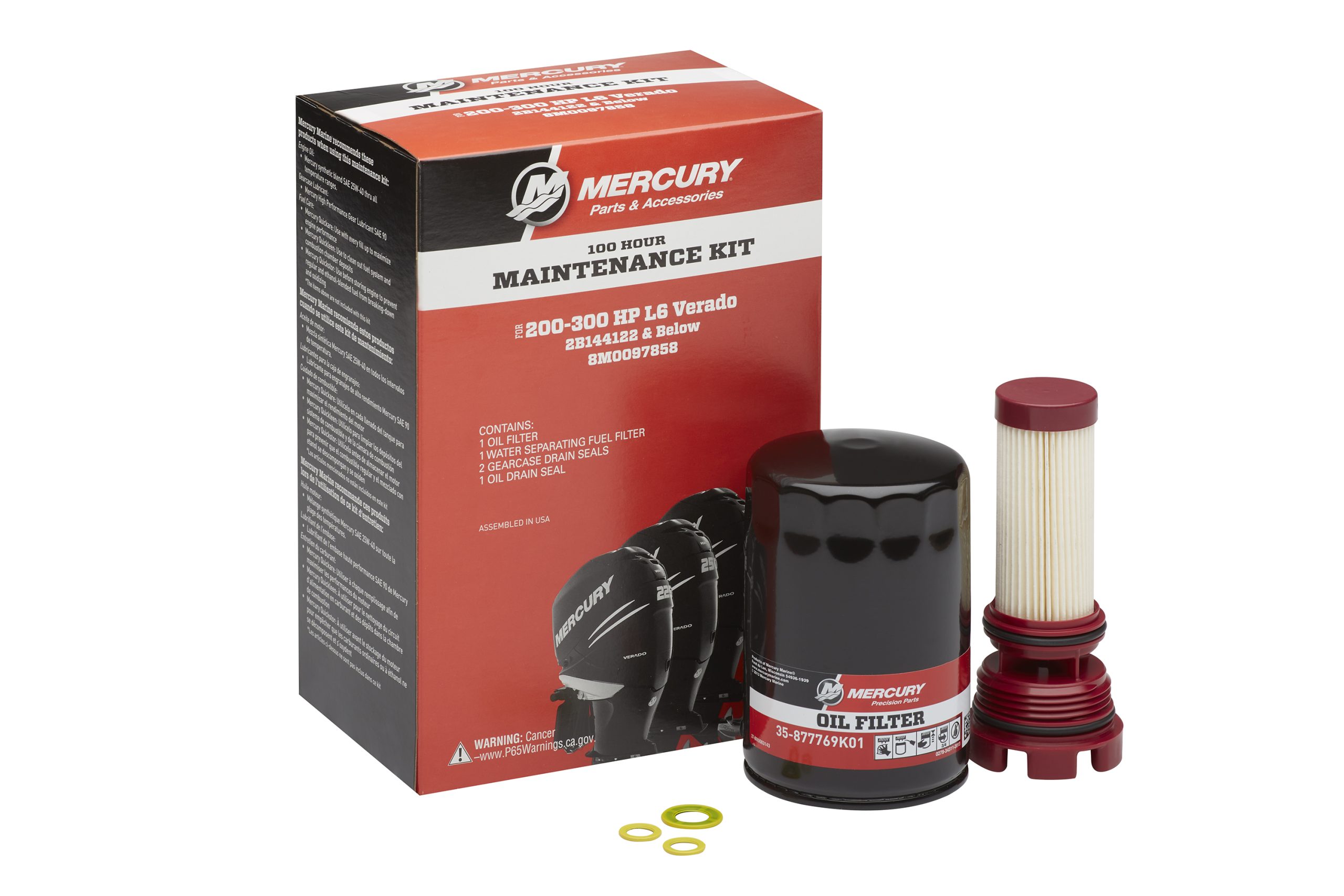 kit manutenção Mercury 100 hr para 200-300 HP L6 verado